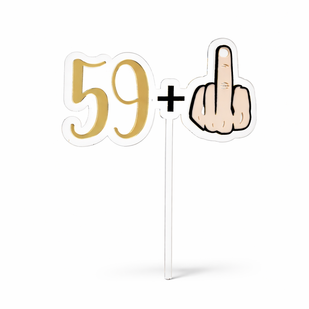 60th Cake Topper