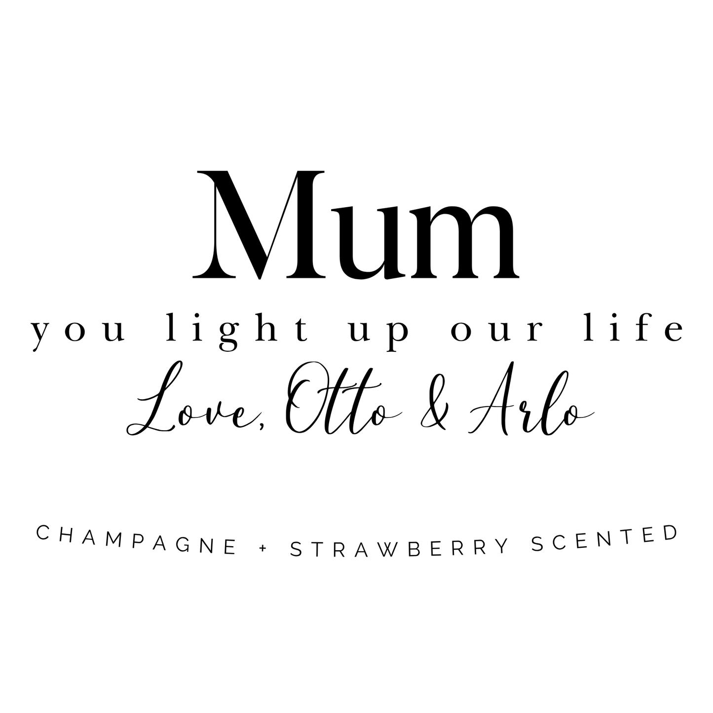 Personalised Mothers Day Candle