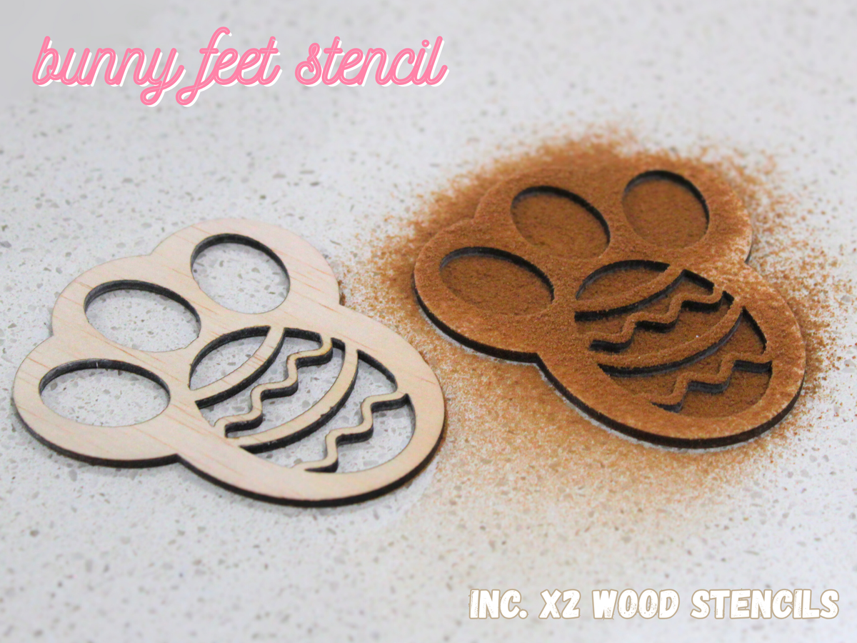 Bunny Feet Stencil Set