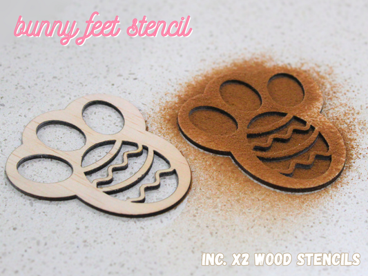 Bunny Feet Stencil Set