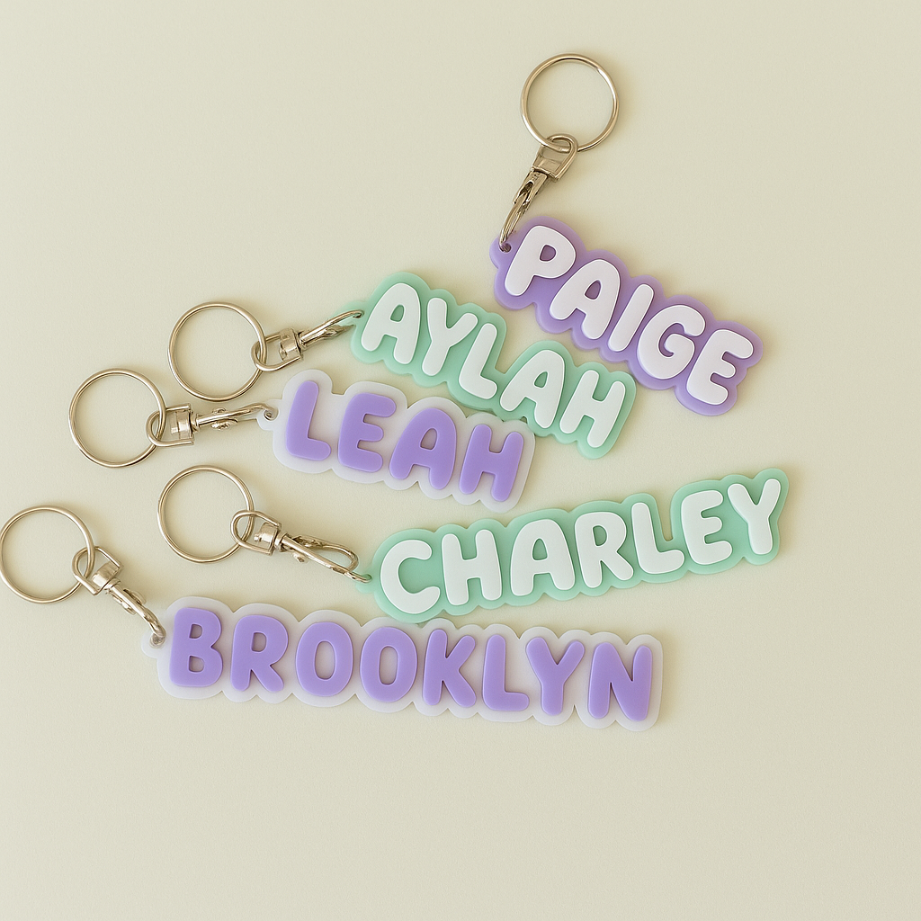 Personalised Acrylic Name Tag