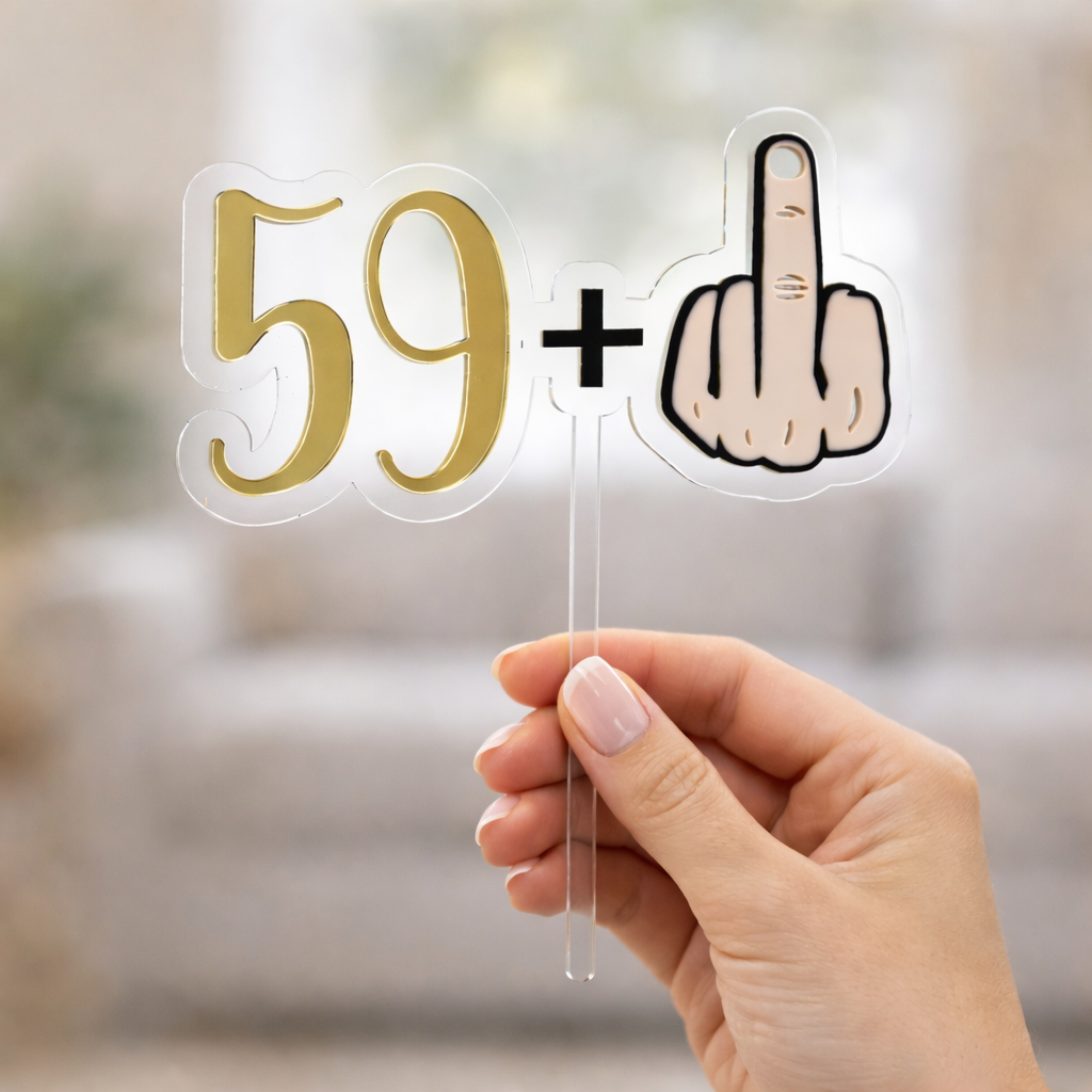 60th Cake Topper