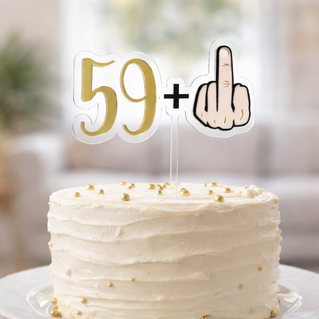 60th Cake Topper