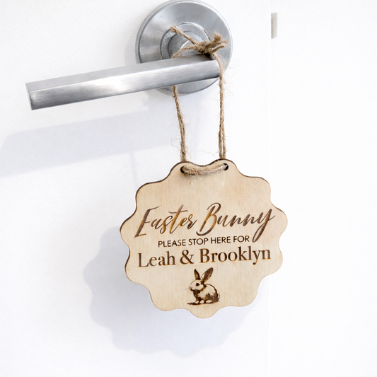 Personalised Easter Bunny Door Sign