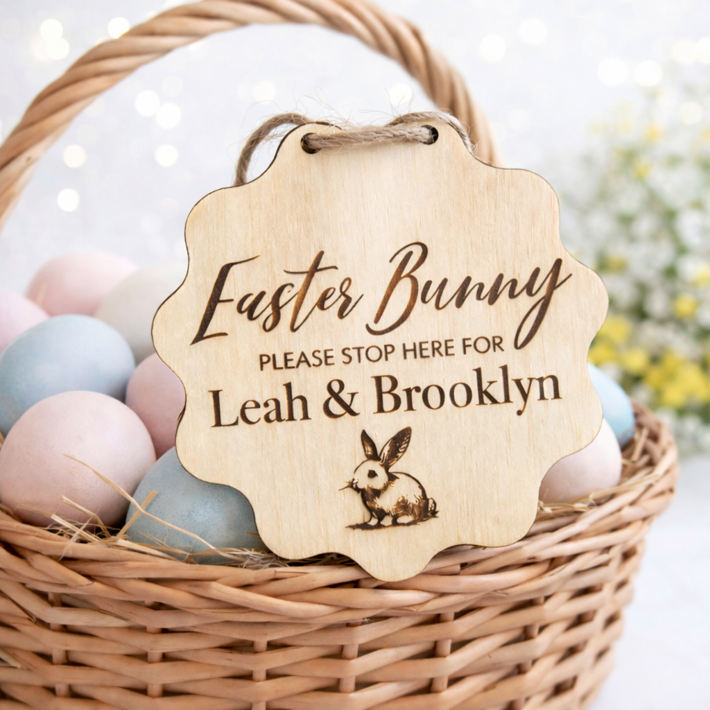 Personalised Easter Bunny Door Sign