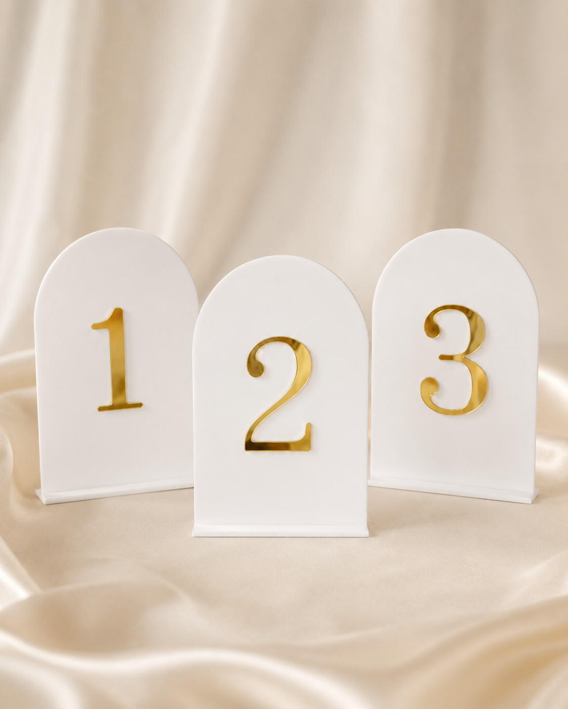 Gold Wedding Table Numbers