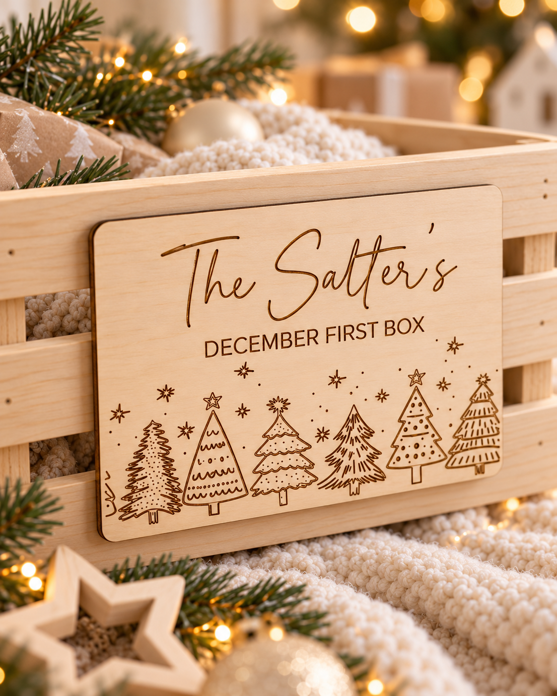 December First Box Sign