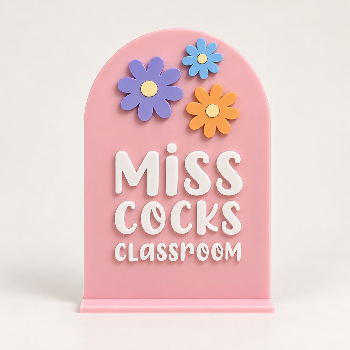 Personalised Teacher Desk Sign